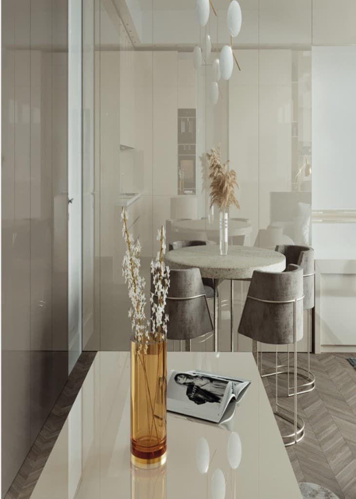 MDF Beige Laqué 18mm